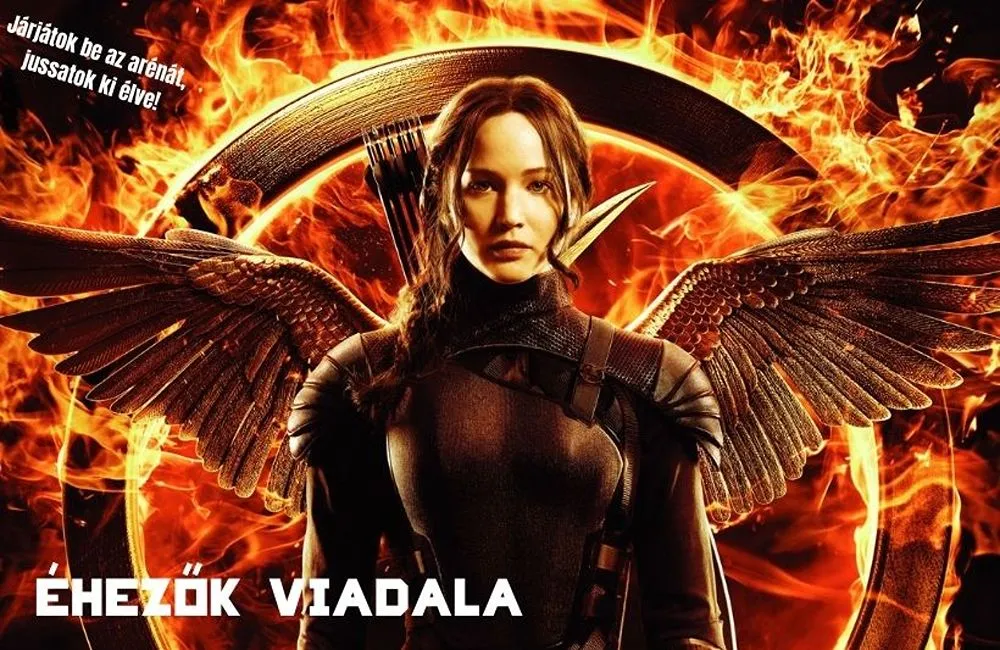 Íjász lány lángoló jelvény előtt – Éhezők Viadala szabadulószoba