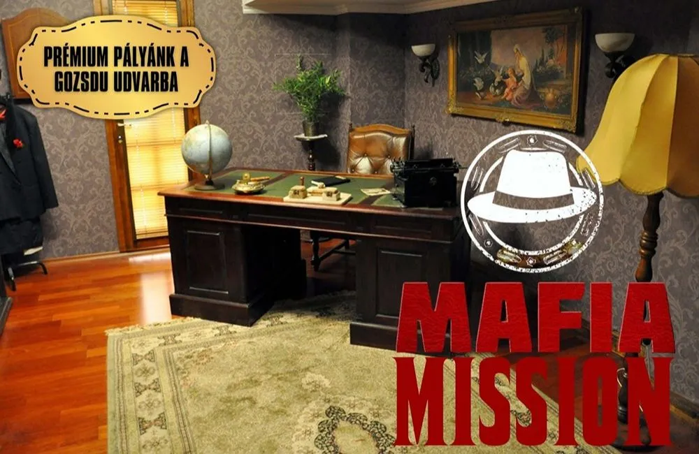 Íróasztal és kalap egy irodában – Mafia Mission, Gozsdu udvar