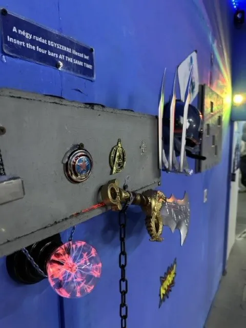 Secret safe on the set of the Avengers escape room in Budapest