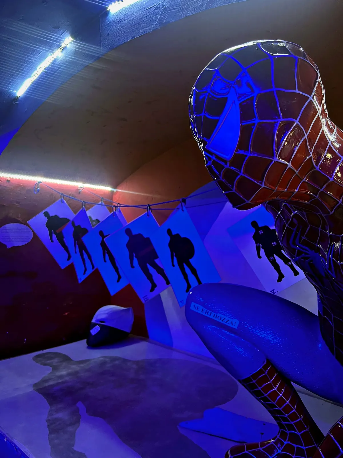 Spider-hero room in the Avengers superhero escape room, Budapest