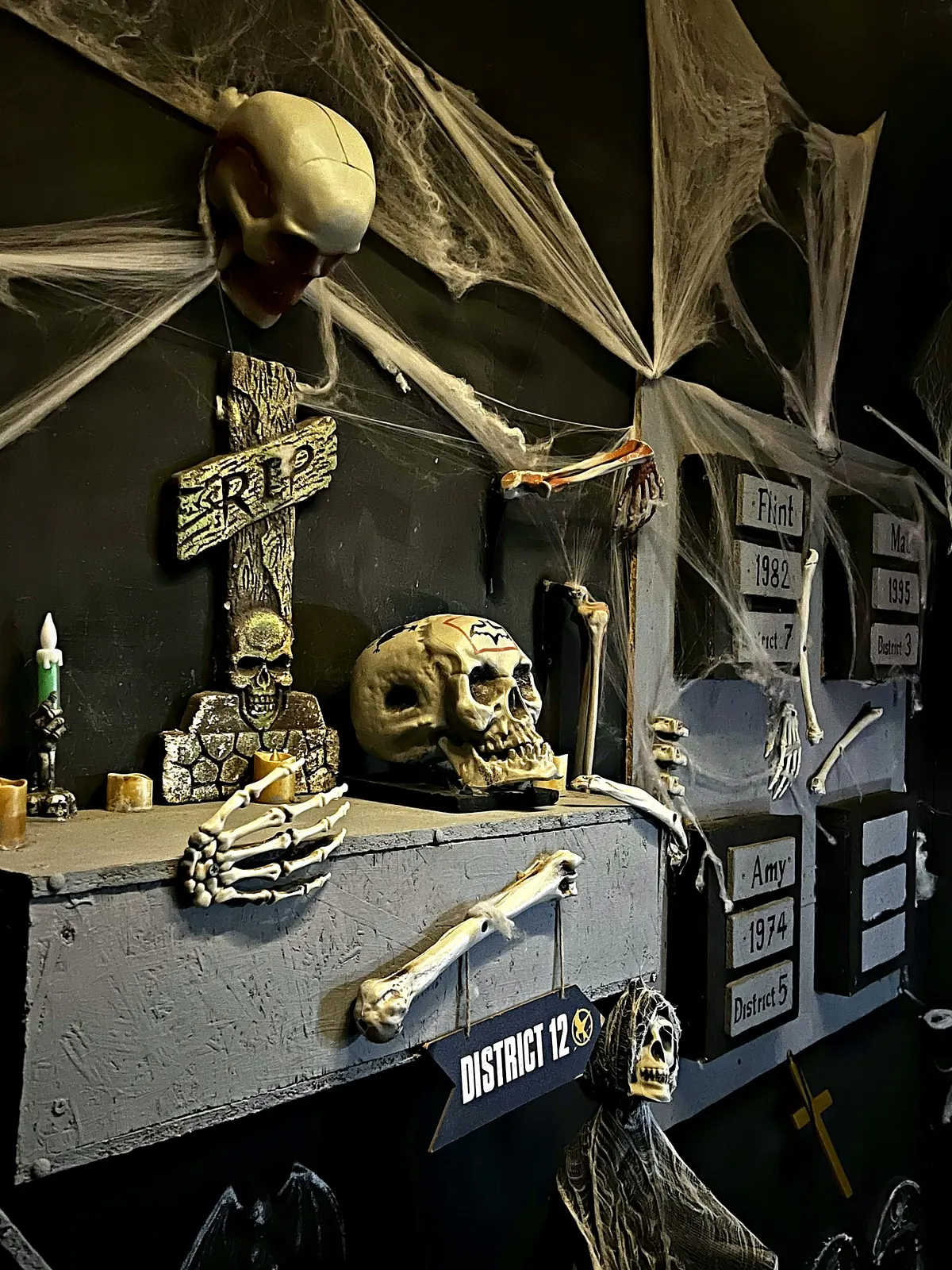 The District 12 set in the Hunger Games escape room, Budapest